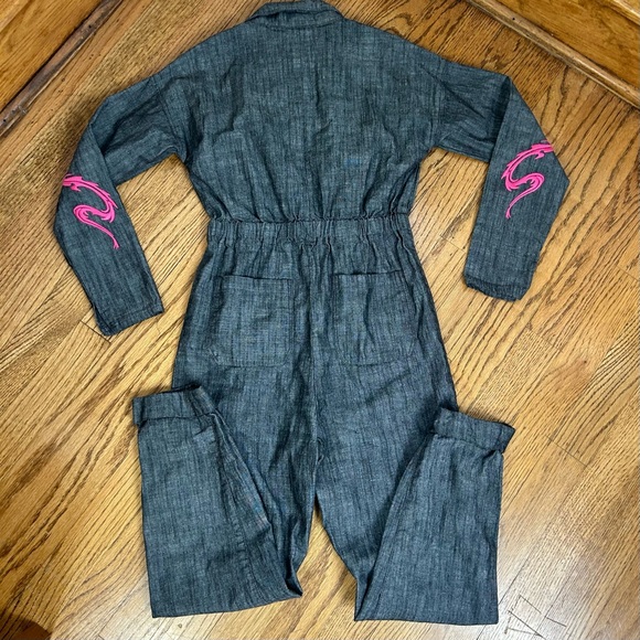 Disney | Mulan Jumpsuit Embroidered Zip Up Jumper One Piece Size 9/10 - Picture 2 of 14